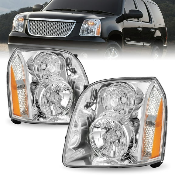 For 2007-2014 GMC Yukon Denali XL1500 2500 [OE Style] Headlights Assembly LH RH