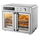 thumbnail image 1 of Midea Flexify - Fridora de aire para horno tostador de puerta francesa, 26.4 cuartos de galón, freidora de aire extragrande, combo 10 en 1, 25% más rápida de cocción y 90% menos de aceite, acero, 1 of 5