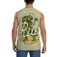 thumbnail image 4 of JUNZAN Dinosaur Men's Sleeveless T Shirts,Sleeveless Muscle Shirts,Sizes S-3XL, 4 of 8