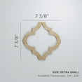 thumbnail image 3 of Ekena Millwork 7 3/8"W x 7 3/8"H x 1/4"T Extra Small Marrakesh Decorative Fretwork Wood Wall Panels, Hickory, 3 of 18