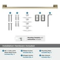 thumbnail image 5 of Amerock Blackrock Golden Champagne 24 inch (610mm) Towel Bar, 5 of 8