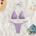 thumbnail image 5 of Swimming Suits for Women Bikini Women's Swimwear Tankini Set Bikini Beach Vacation Outfit Strappy Summer Two Piece Swimsuit With High Waist Bottom for Pool Party, 5 of 5