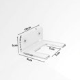 thumbnail image 5 of Soporte Acrílico Para Guitarra De 5Mm Colgador De Guitarra De Montaje En Pared Almacenable Gancho Transparente Para Guitarra Que Ahorra Espacio 1 Uds. Minnieouse HA017227-00, 5 of 5
