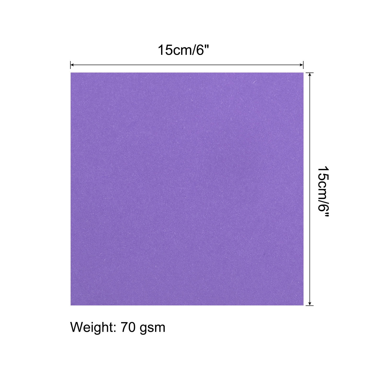 MECCANIXITY 50 Sheets Origami Paper Double Sided Light Purple 6x6 Inch  Square Sheet for Art Craft Project, Beginners, Gifts Decor