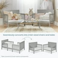 thumbnail image 7 of Dream On Me Hudson 3 in 1 Convertible Toddler Bed, Cool Grey, 7 of 7