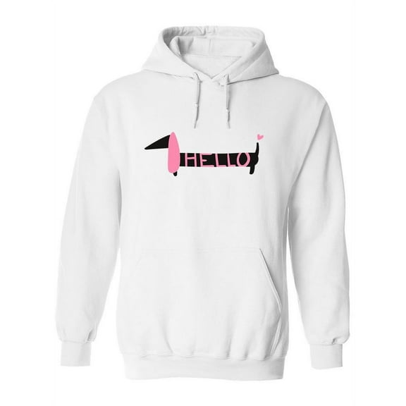 Dachshund Drawing Hoodie Women -Image by Shutterstock, Female Small