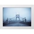 thumbnail image 3 of Erin Berzel 18x13 White Modern Wood Framed Wall Art Titled - Westbound on the Bridge II, 3 of 5
