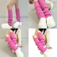 thumbnail image 2 of YIGSECU Ruffle Leg Warmers for Women Lolitas Leg Warmer Winter Warm Knitted Long Socks, 2 of 20