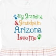 thumbnail image 4 of Inktastic Arizona Grandma Grandpa Love Me Girls Toddler Dress, 4 of 5