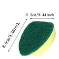 thumbnail image 4 of ACDANC Dish Brush with Replaceable Brite Sponge Heads,Dish Sponges Kitchen for Tough Grime,Easy Detergent Release Design, 4 of 5