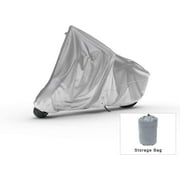 Weatherproof Motorcycle Cover Compatible With 2005 Harley-davidson Fxdli Dyna Low Rider - Outdoor & Indoor - Protect From Rain Water, Snow, Sun - Securing Straps - Durable Material - Storage Bag