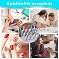 thumbnail image 5 of ZTOO 12 Colors Nail Art Pens, 3D Nail Point Graffiti Dotting Liner Pen Sets Nail Art Painted Pen Drawing Nail Design Kit for Nail DIY Decoration, 5 of 10