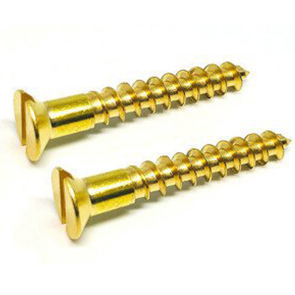 (100pcs) Word Brass Flat Head Tapping Screw , M3.5x10mm