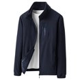 thumbnail image 1 of Fiudx Chaqueta de Hombre, Cálida Chaqueta Polar En Capuchino, Elegante E Informal, Manga Larga, Transpirable y Resistente Al Viento, Ideal para Todas Las Estaciones, Ideal para Actividades Al Aire Li, 1 of 3