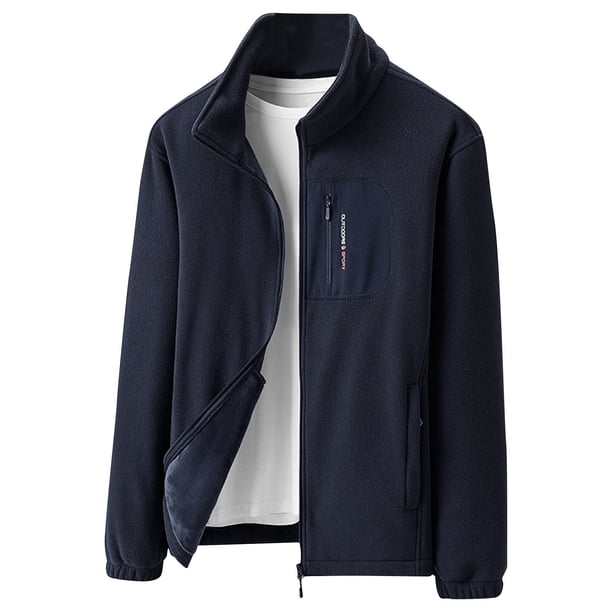 Xihbxyly Chaqueta de Terciopelo para Hombre, Cálida Chaqueta Polar con Capucha, Abrigo Informal Grueso de Manga Larga, Diseño Transpirable y Resistente Al Viento, Ideal para Senderismo, Ciclismo y Vi