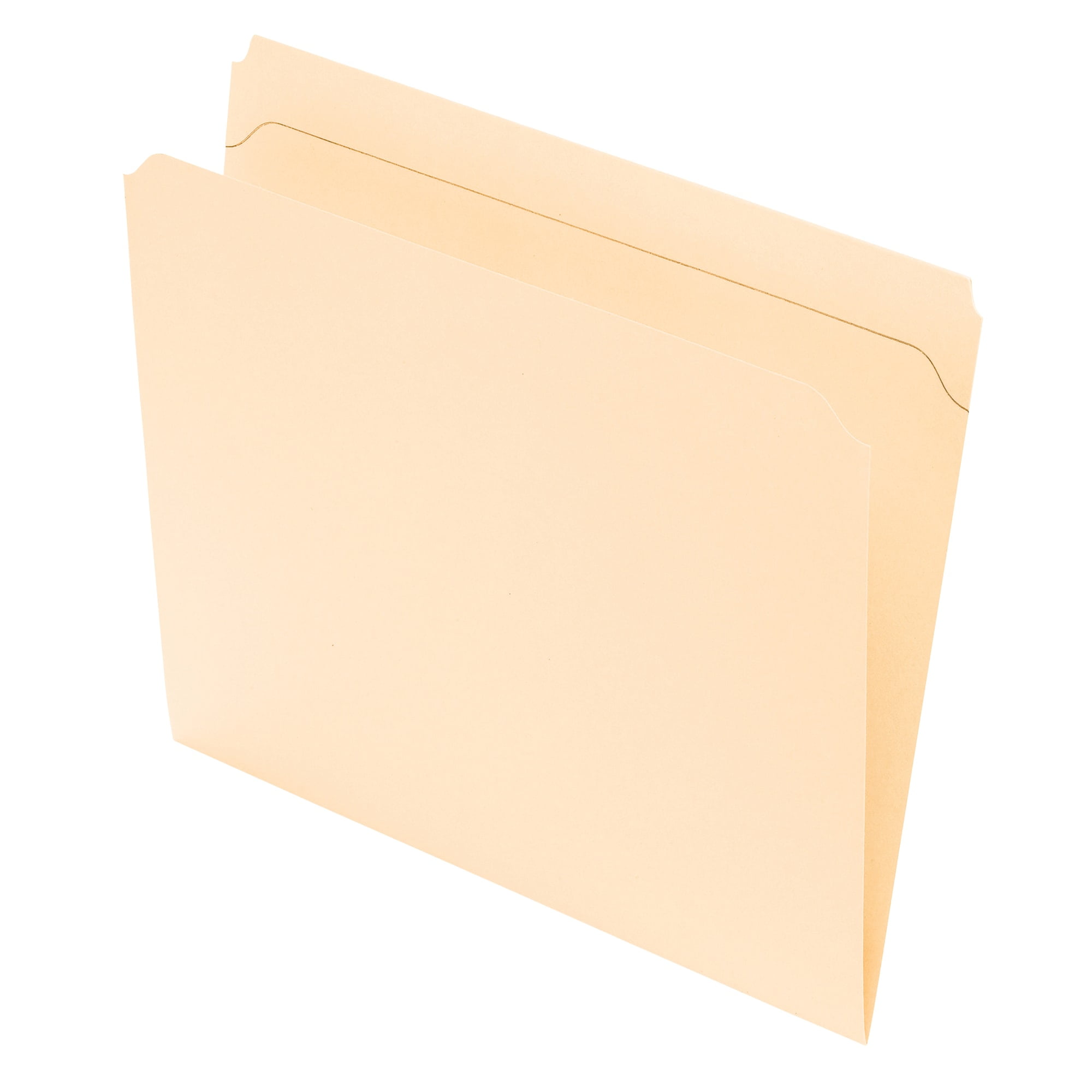 Office Depot Brand Reinforced Tab File Folders, Straight Cut, Letter Size, Manila, Pack of 100, ODR752