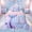 Pink Purple B, variant on meiyoeat Mermaid Princess Scale Twin Comforter Sets for Girls, Sparkle Initial T Bedding Set for Kids, Purple Blue, Pink Reversible 2 Pieces, 1 Comforter and 1 Pillowcase