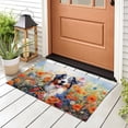 thumbnail image 3 of Welcome Spring Summer Australian Shepherd Portrait Flower Blue Sky Doormat Aussie Dog Lover Gifts Indoor Outdoor Welcome Mat - 12001, 3 of 5