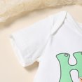 thumbnail image 6 of Tkrady Baby Outfits for Girl Easter New Short Sleeve Letter Graphic Tops Shorts Outfits Set, Sizes 0-18 Months, 6 of 7