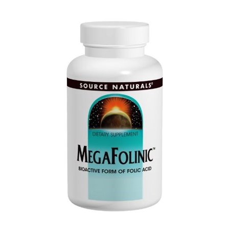 Source Naturals MegaFolinic? Bioavailable Folic Acid 800mcg, 120