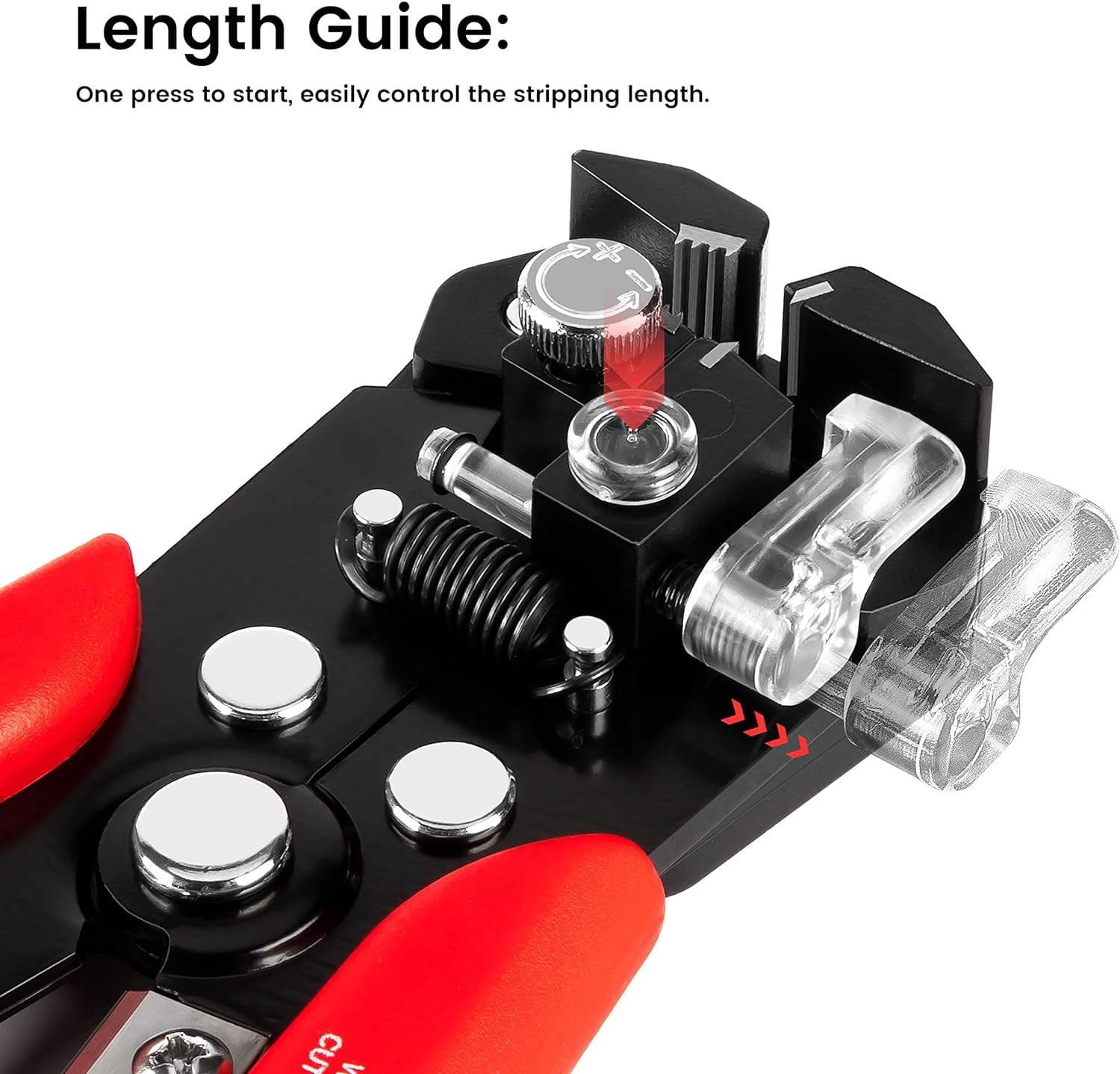Self Adjusting Wire Stripper - 3 in 1 Heavy Duty Automatic Wire Stripping Tool | 10-24 AWG Wire  for Electrical  , Crimping Tool