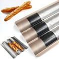 thumbnail image 2 of French Bread Stick Baking Pan Wave Toast Box Baguette Mold, 2 of 8