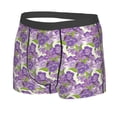 thumbnail image 2 of Balery Violets Flowers Men's Boxer Briefs, Soft and Breathable Cotton Underwear with nylon Waistband-X-Large, 2 of 9