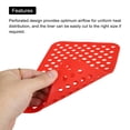 thumbnail image 5 of Reusable Silicone Air Fryer Liners Square Air Fryer Silicone Liners 8x5.2 Inch Black/Red, Pack of 2, 5 of 6