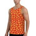 thumbnail image 2 of Fotbe A Big Hot Dog Pattern Men's Quick Dry Workout Tank Top Gym Muscle Tee Fitness Bodybuilding Sleeveless T Shirt Breathable Workout Shirt-3X-Large, 2 of 9