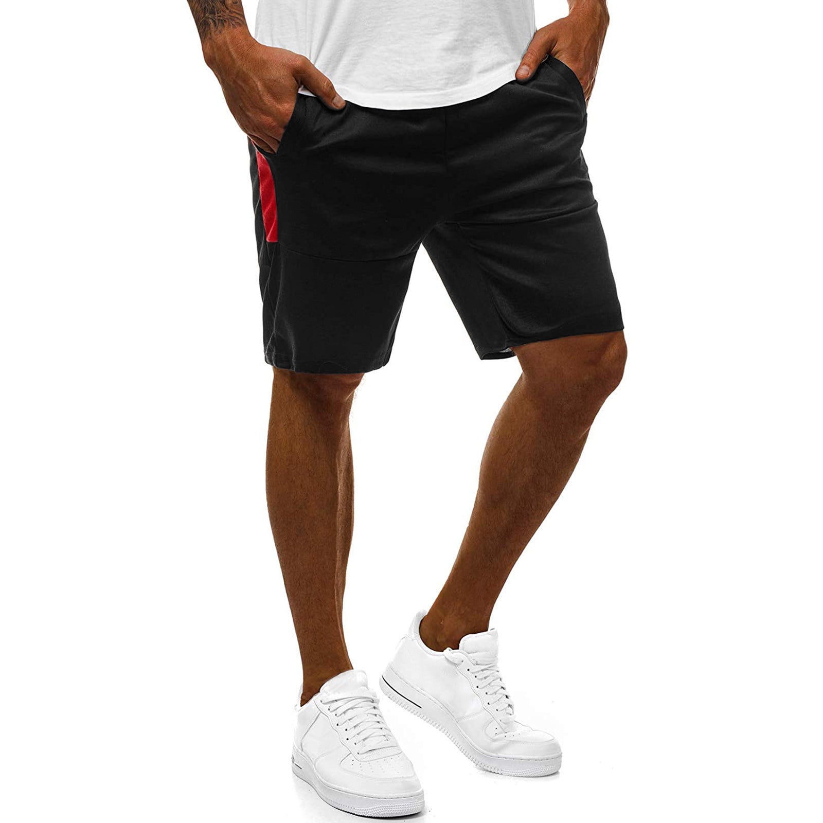 EQWLJWE Men's Gym Workout Shorts Mesh Weightlifting Squatting Pants