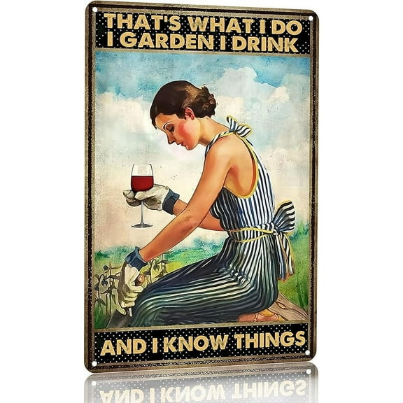 Bestylez Gardening Gifts Vintage Gardening Sign To Plant A Garden is To Believe Tomorrow Tin Sign for Home Garden Greenhouse Living Room Bedroom Outdoor Yard Backyard Decor 8X12 Inch (3366)