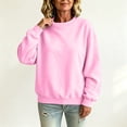 thumbnail image 6 of Crew Neck Sweatshirts Women Fall Oversized Crewneck Sweatshirt Vintage Fleece Pullover Loose Fit Cute Y2K Hoodie 3XL, 6 of 6