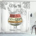 thumbnail image 1 of Ambesonne Alcohol Shower Curtain, Exotic Mai Tai Cocktail, 69"Wx84"L, Multicolor, 1 of 3