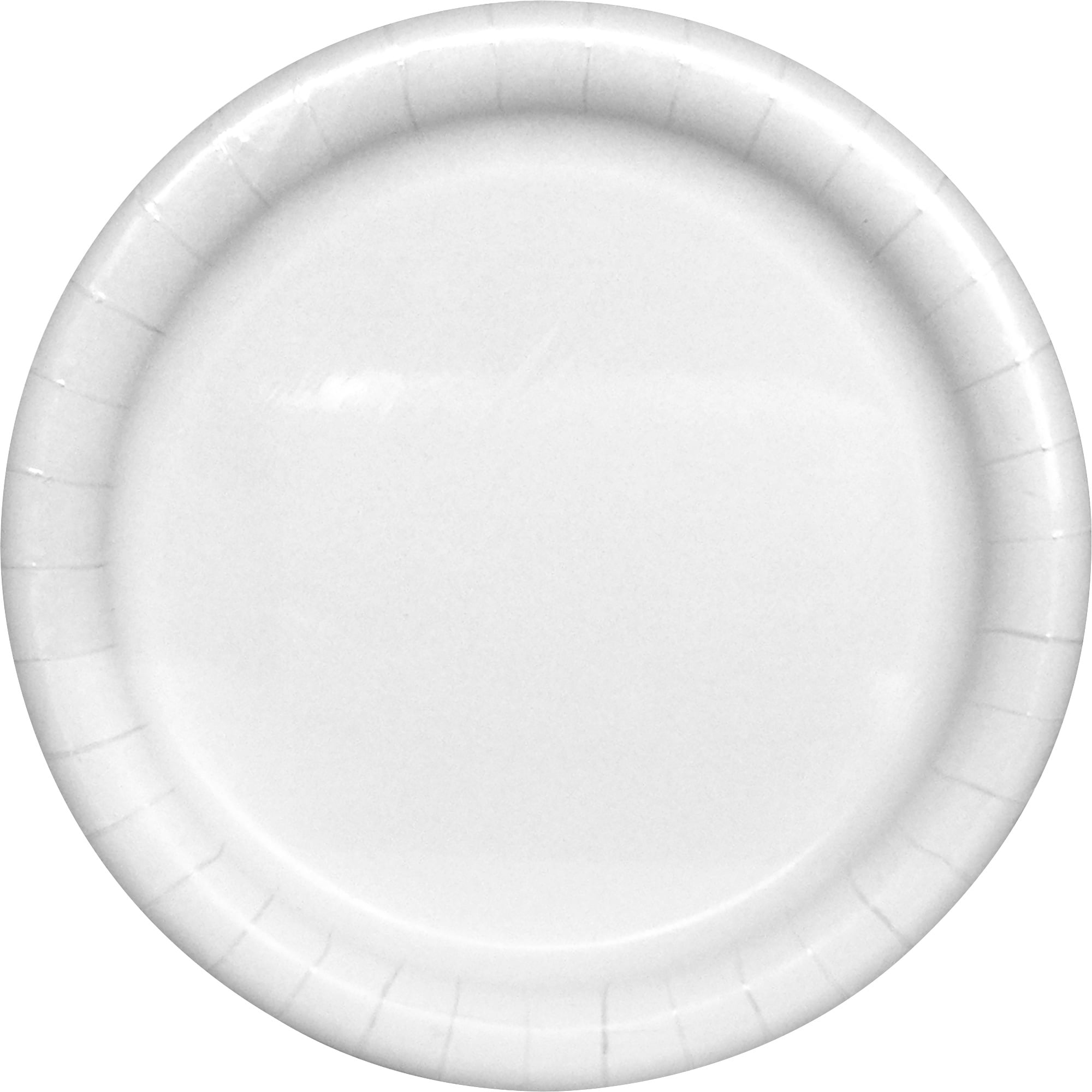 Ajm Packaging Coated Paper Plates - 125 / Pack - Disposable - White - Paper Body - 500 / Carton