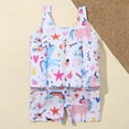 thumbnail image 4 of Uccdo 2-6Y Little Boys Girls Sleeveless Rashguard One-piece Float Swimsuits Buoyancy Bathing Suit, 4 of 6