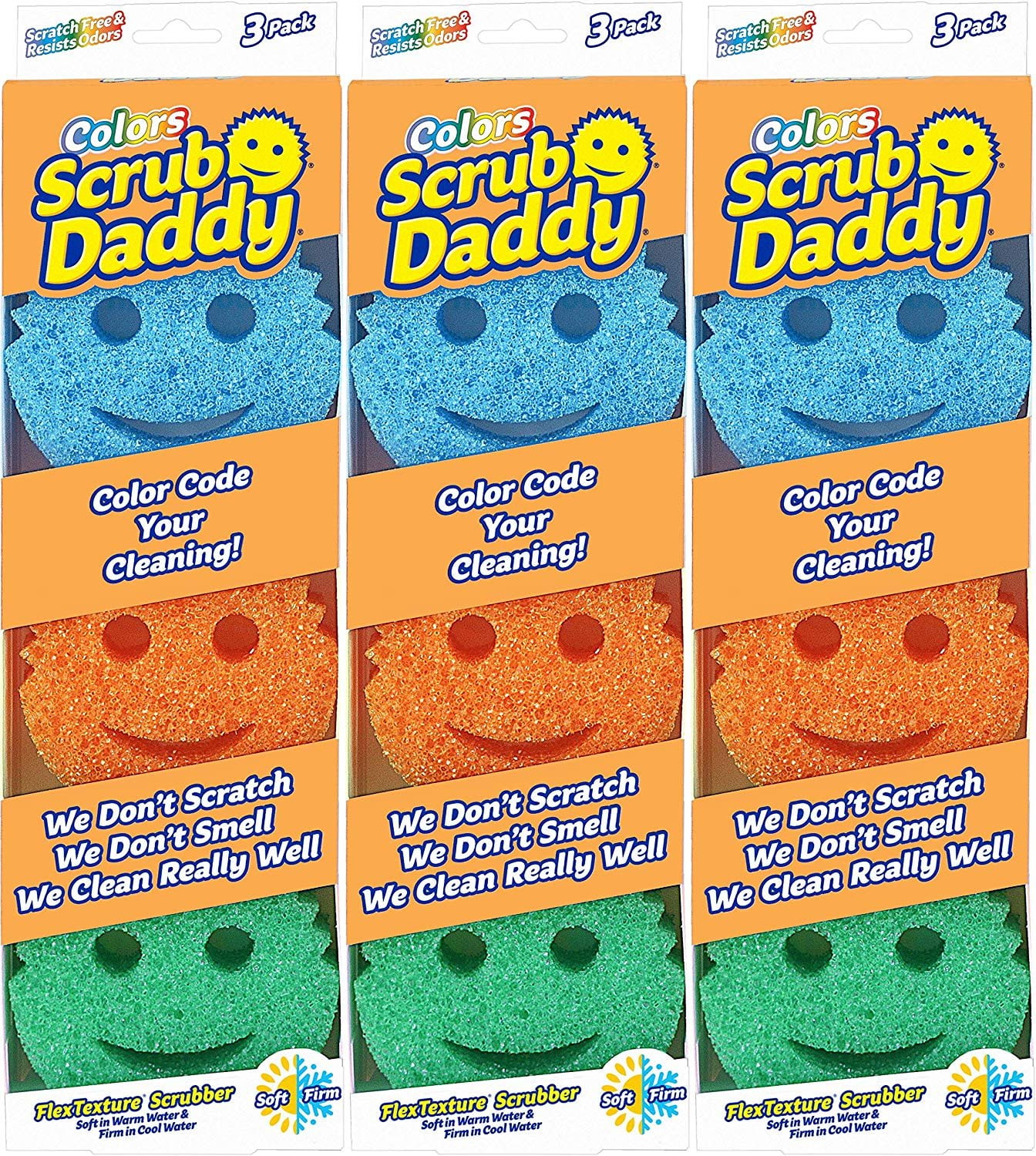 Scrub Daddy Original Temperature Controlled Colored Scrubber