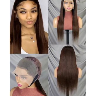 Full Frontal Lace Glueless 22inch Wig WATER WAVE 200% High  display picture 3