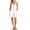 White, variant on Womens Y2K Denim Shortalls Button Front Loose Fit Bib Overall Shorts Adjustable Strap Jean Romper with Pockets