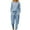 Blue, variant on LLYWEY Linen Outfits for Women Summer 2 Piece Outfit Sets Solid Color Casual Loose Long Sleeve Pullover Tops Elastic Waist Straight Leg Pants Sets New-23 Orange M