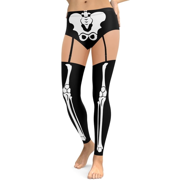 Skeleton Shorts Leggings Size: XS for Women | FIERCEPULSE