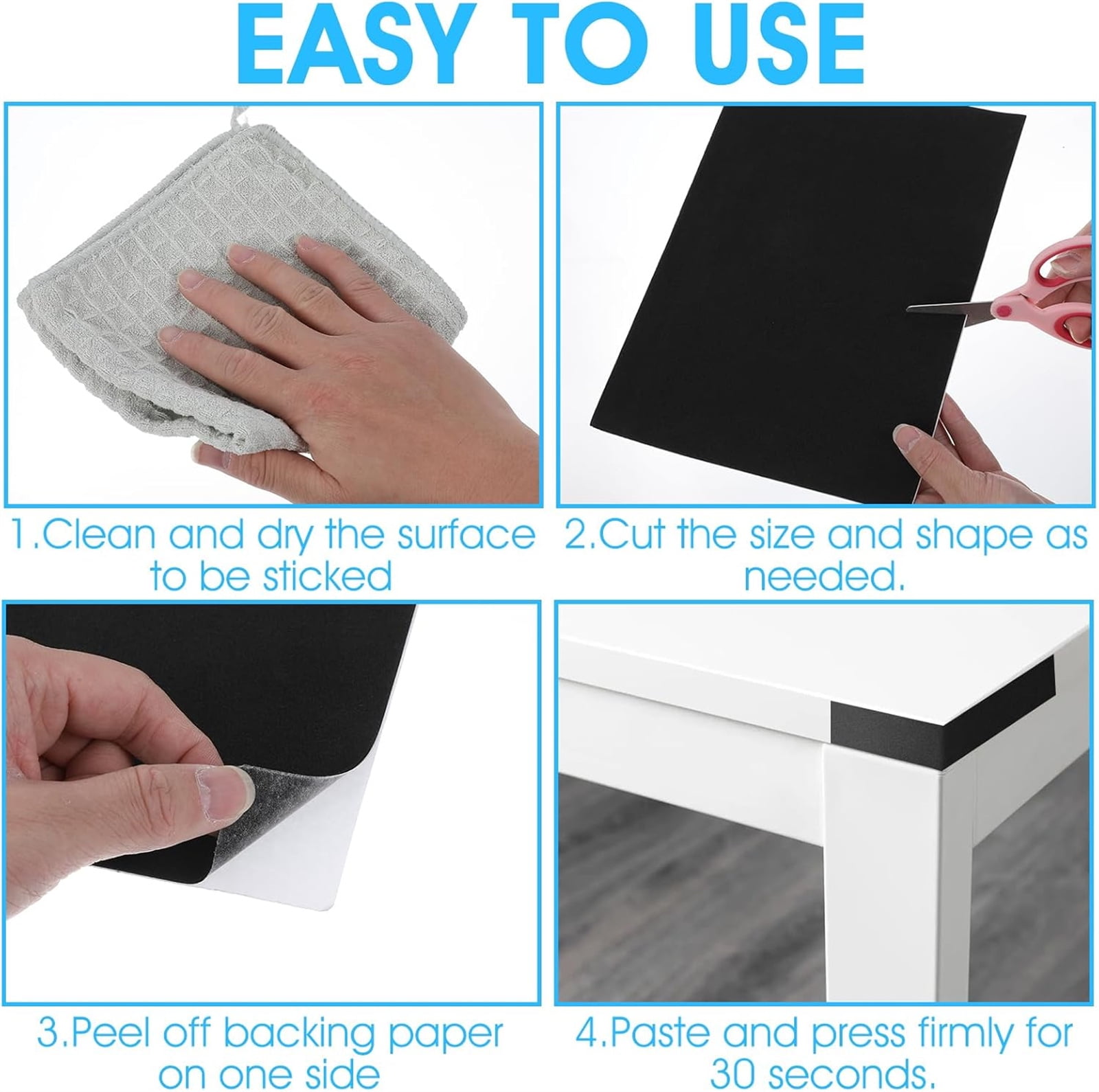 Foam Padding Sheet,Bexikou 1/8" Thick Neoprene Insulation Foam with Adhesive Backing,Adhesive Foam Padding Sheets for Furniture, Cars, Speakers, DIY 12 Inch X 8 Inch (10 Pcs)