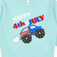 thumbnail image 3 of Inktastic Happy Fourth of July Monster Truck Toddler Sweatshirt, 3 of 4