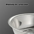 thumbnail image 5 of Stainless Steel Mixing Bowl Large Capacity Dough Prep Bowl Kitchen Utility Basin Flat Bottom Salad Prep, 5 of 6
