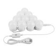 thumbnail image 1 of USB Vanity Mirror Lights Kit with 10 LED Dimmable Light Bulbs USB Mirror String Light for Bathroom Makeup Dressing Table, 1 of 11