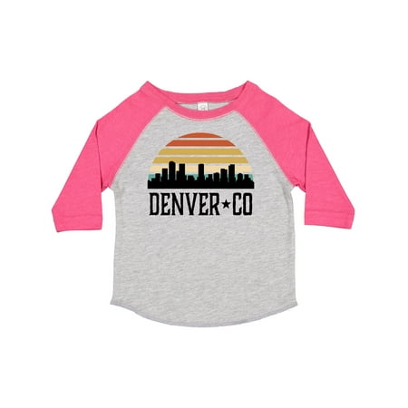 

Inktastic Denver Colorado Skyline Vintage Gift Toddler Boy or Toddler Girl T-Shirt