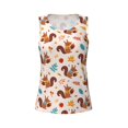 thumbnail image 5 of Goofa Forest Squirrel Nuts Printed Womens Workout Tops for Women Sleeveless Yoga Shirts Athletic Running Tank Tops Sleeveless Gym Clothes Workout Apparel-Small, 5 of 9