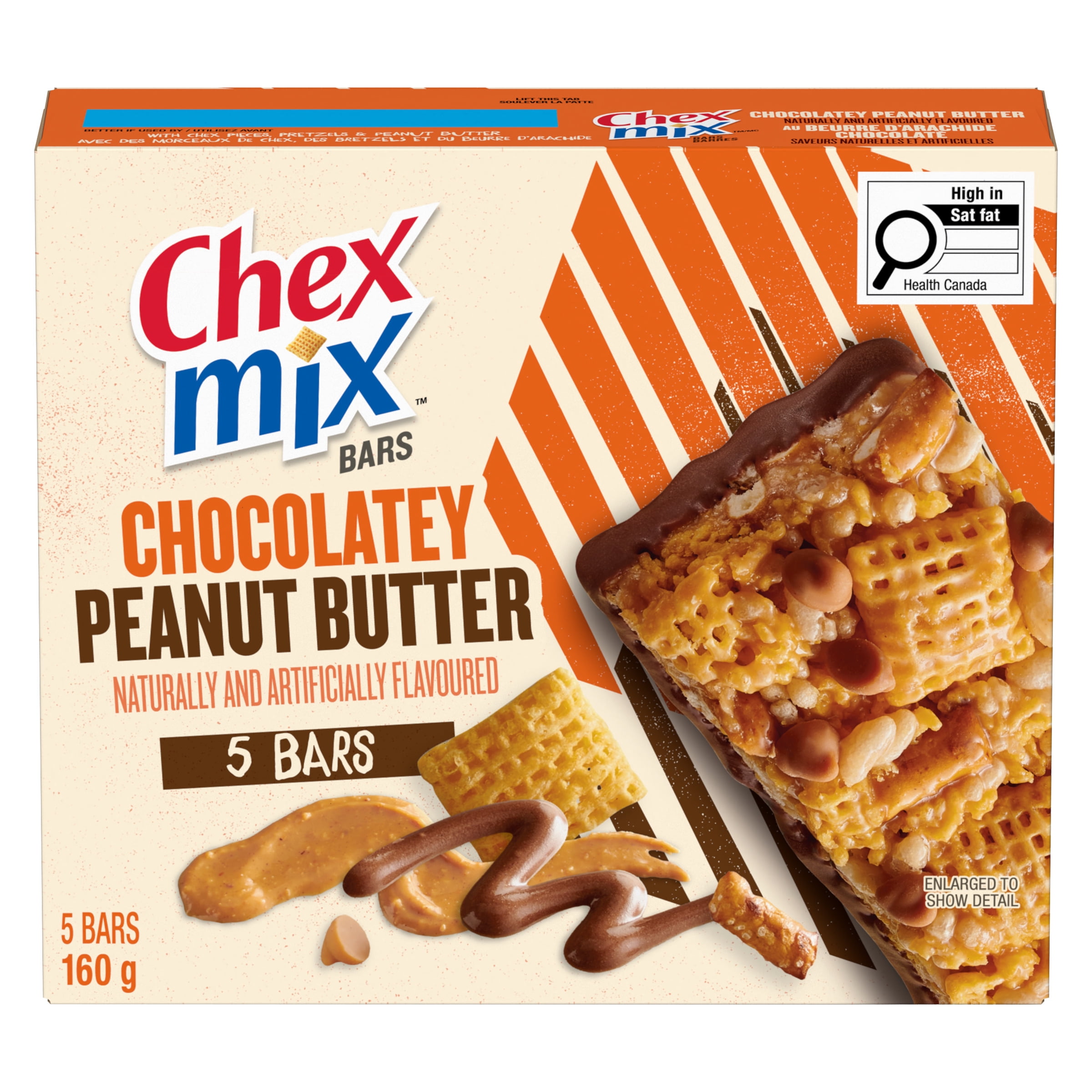Barres chocolatées au beurre d’arachide Chex Mix 5 CT