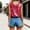 Hot Pink, variant on VISALY Sequin Tops Crew Neck Sequin Sparkle Shimmer Sleeveless Tank Top Fashion Glitter Vest Glitter Camisole Blouses Crop Top Loose Fitted Blouses Going Out Tank Tops Summer Beach Tops Coffee L