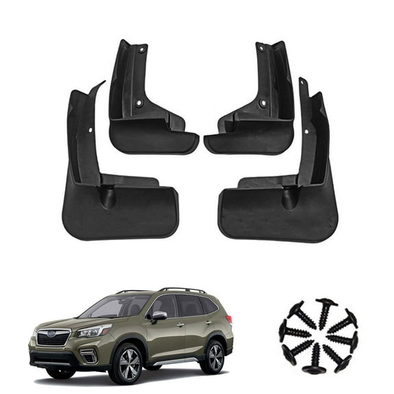 Mud Guards For Cars Fit For Subaru Forester 2019-2024, Car Fenders, Front And Rear 4 Pieces Car Mudguards Wheel Dirt Flaps,Mud Flaps Splash Guards-Black