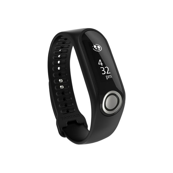 TomTom Touch - Activity tracker with strap - black - band size: S - monochrome - 4 MB - Bluetooth - 0.35 oz